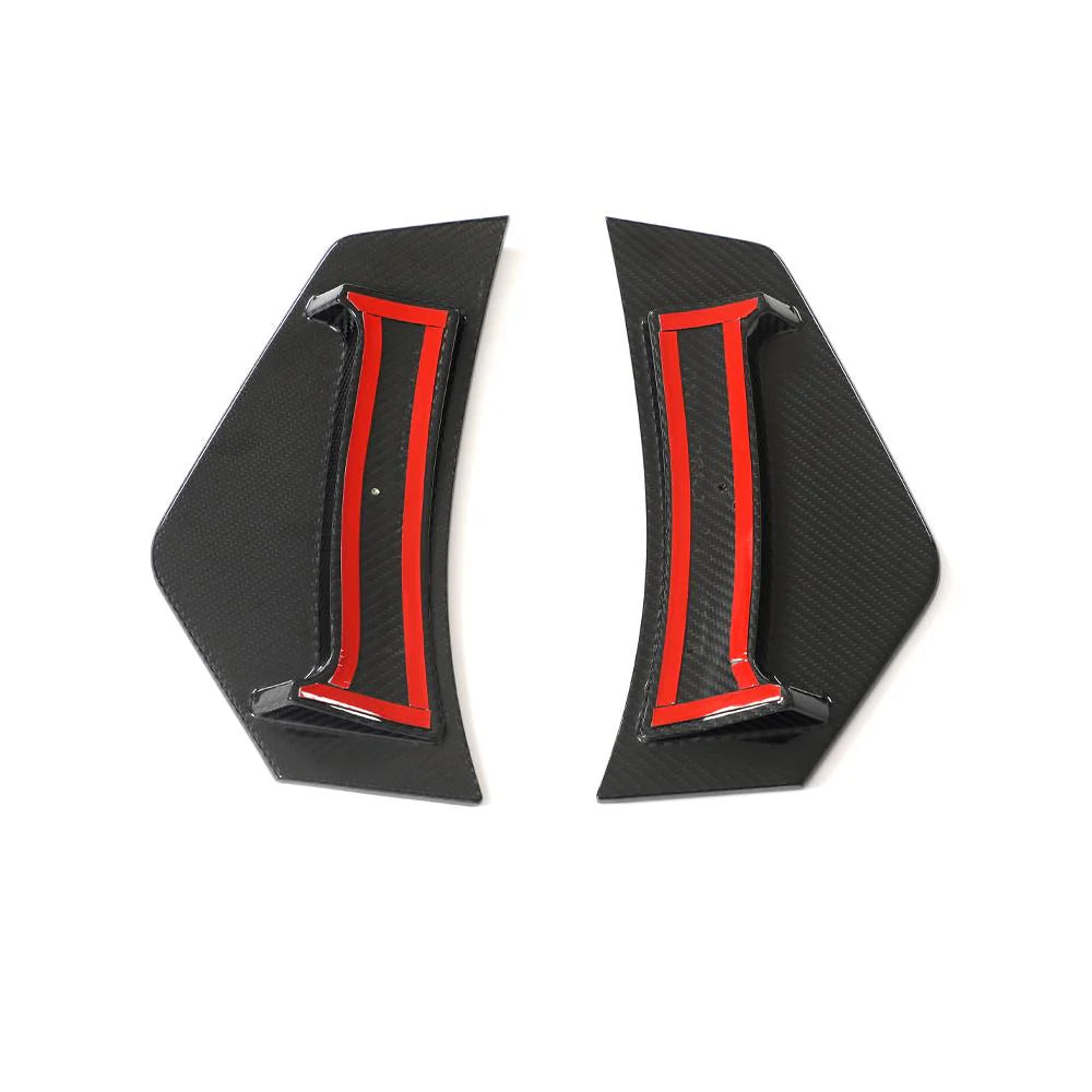 Audi R8 (2021+) - Carbon Fiber Rear Bumper Canards - Exotics Carbon Design