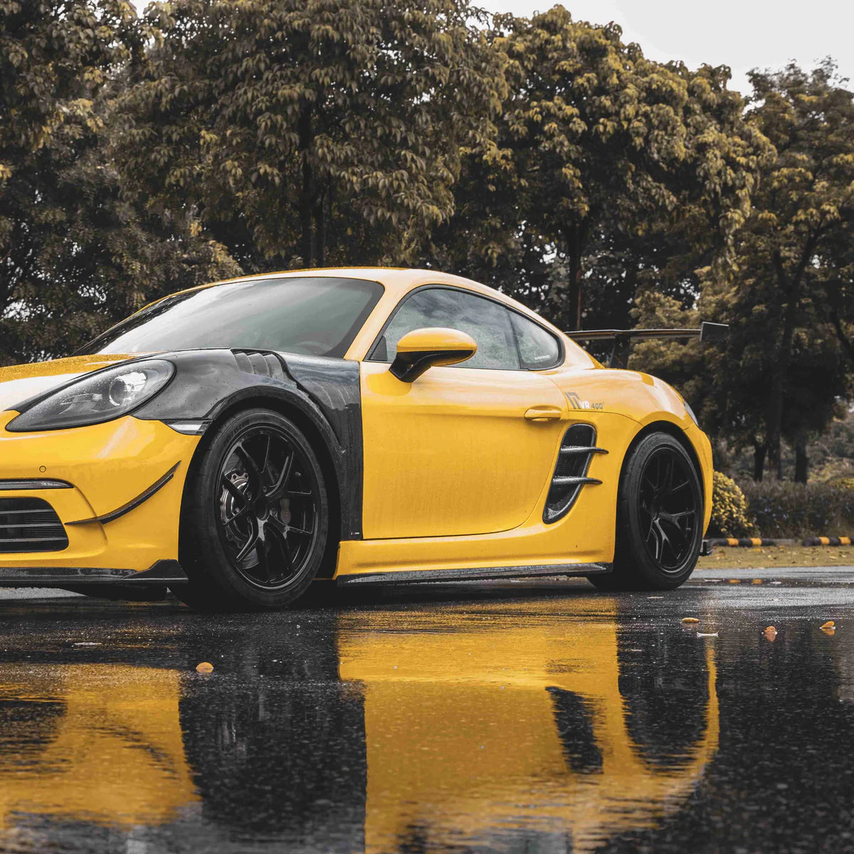 Porsche 718 Boxter/Cayman - Pre-Preg Carbon Fiber Side Skirts - Exotics Carbon Design