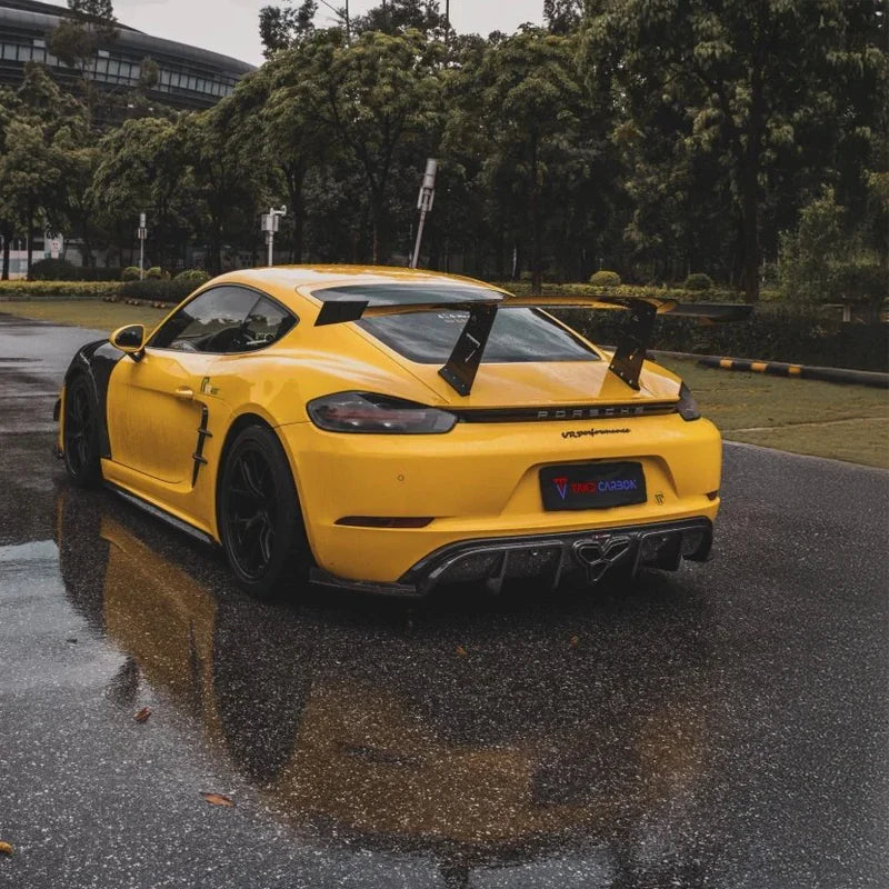 Porsche 718 Cayman & Boxster - TAKD Pre-Preg Carbon Fiber Rear Diffuser - Exotics Carbon Design