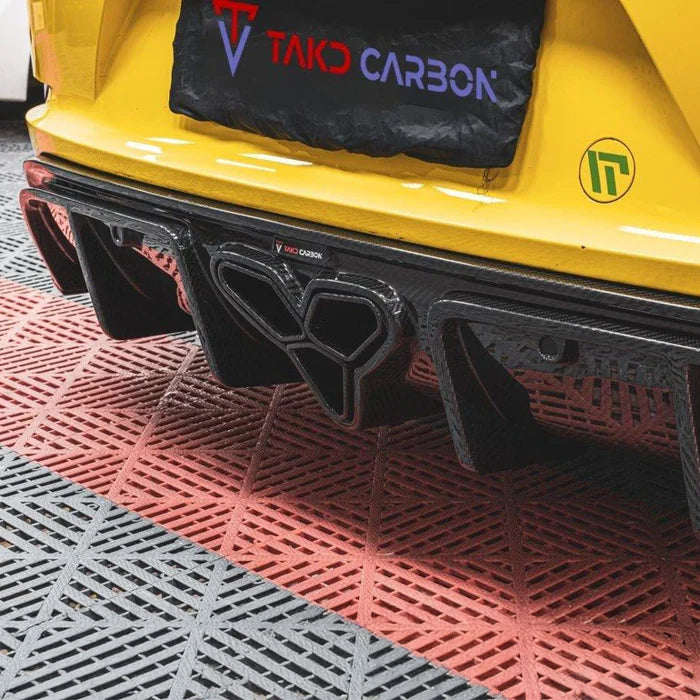 Porsche 718 Cayman & Boxster - TAKD Pre-Preg Carbon Fiber Rear Diffuser - Exotics Carbon Design