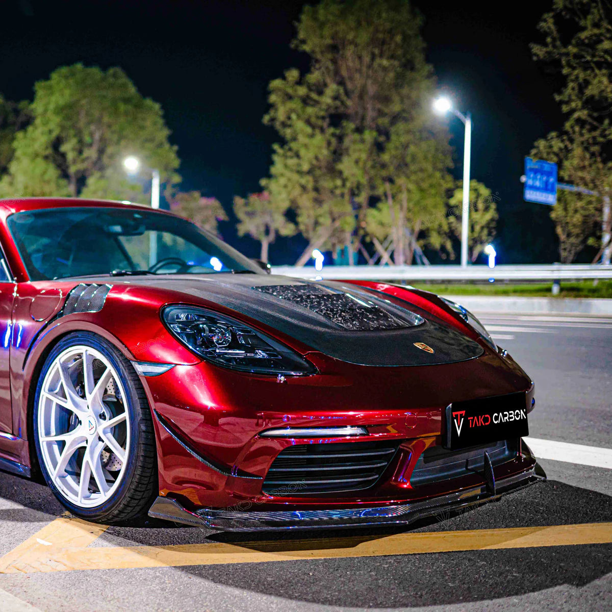 Porsche 718 Cayman & Boxster - Carbon Fiber Front Hood - Exotics Carbon Design
