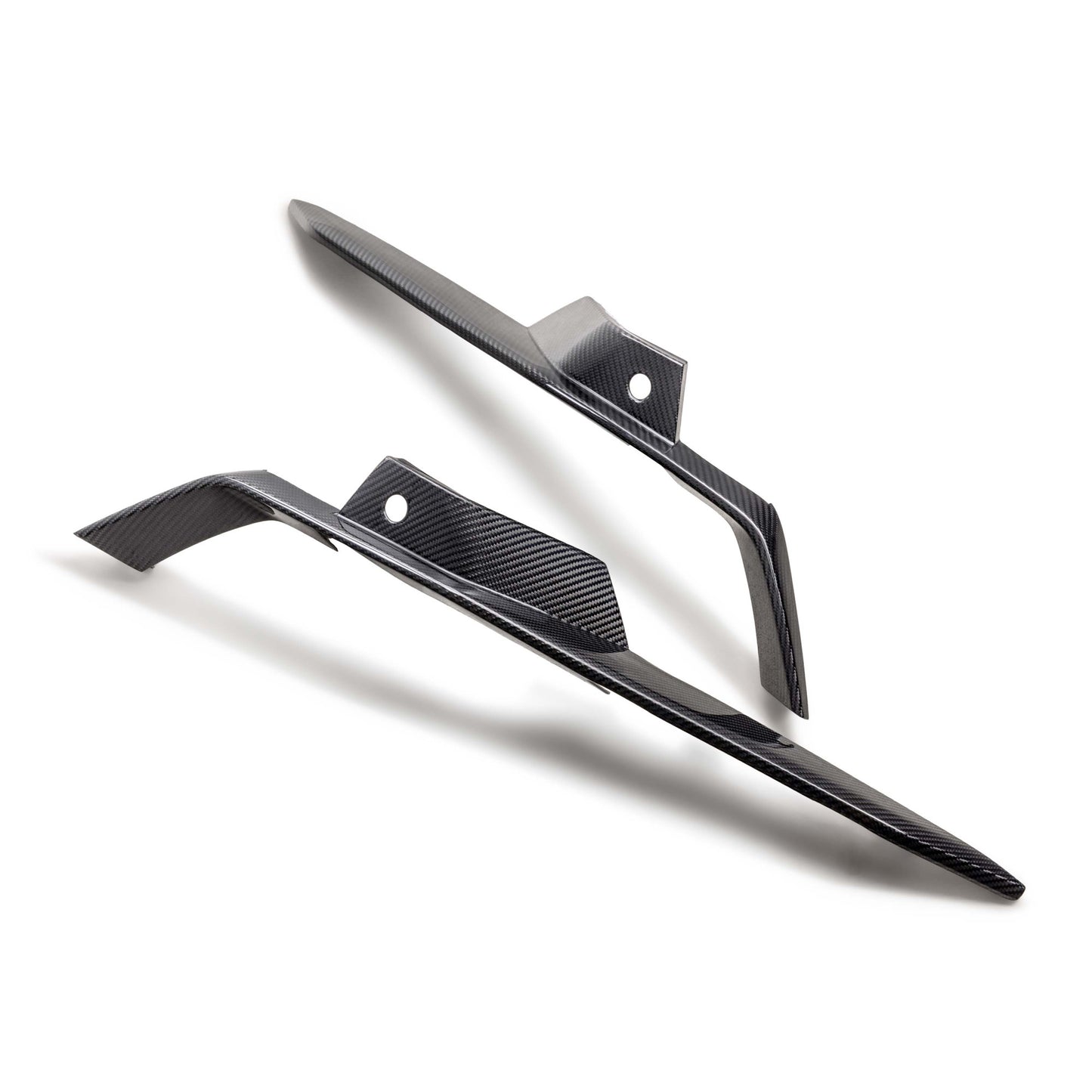 Carbon Fiber Upper Grille Deflector Trims - Chevrolet Corvette C8 Z06 - Exotics Carbon Design