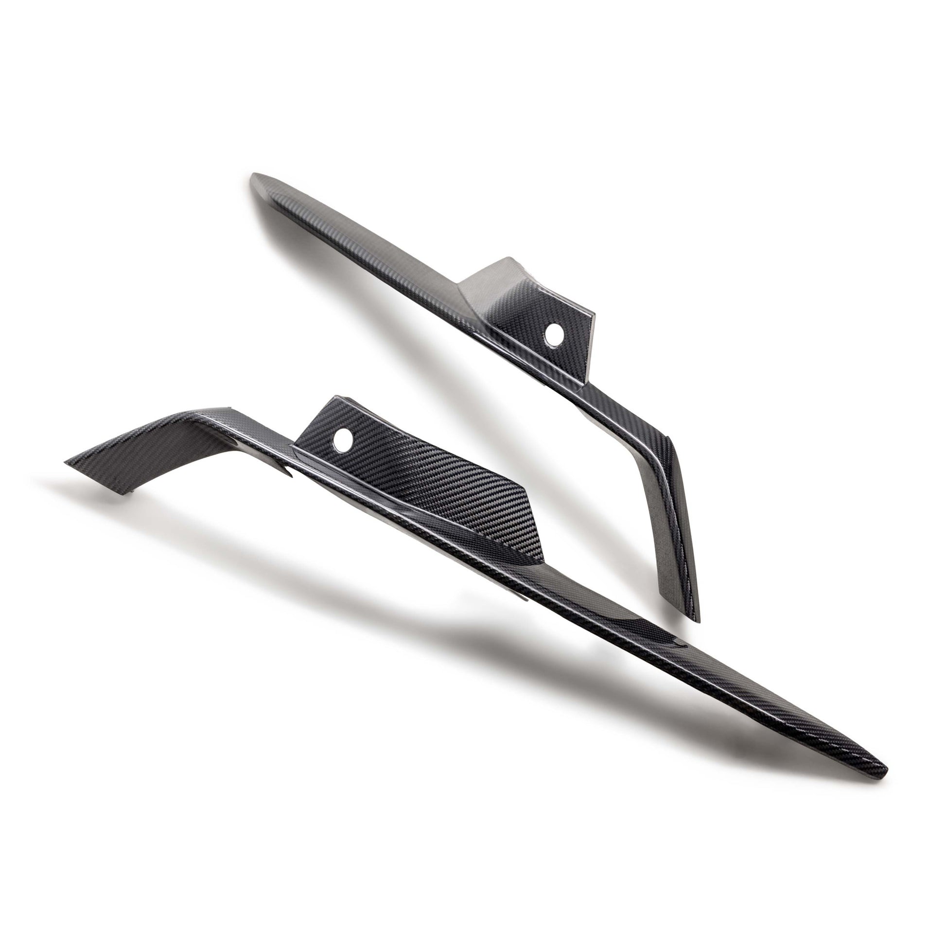 Carbon Fiber Upper Grille Deflector Trims - Chevrolet Corvette C8 Z06 - Exotics Carbon Design