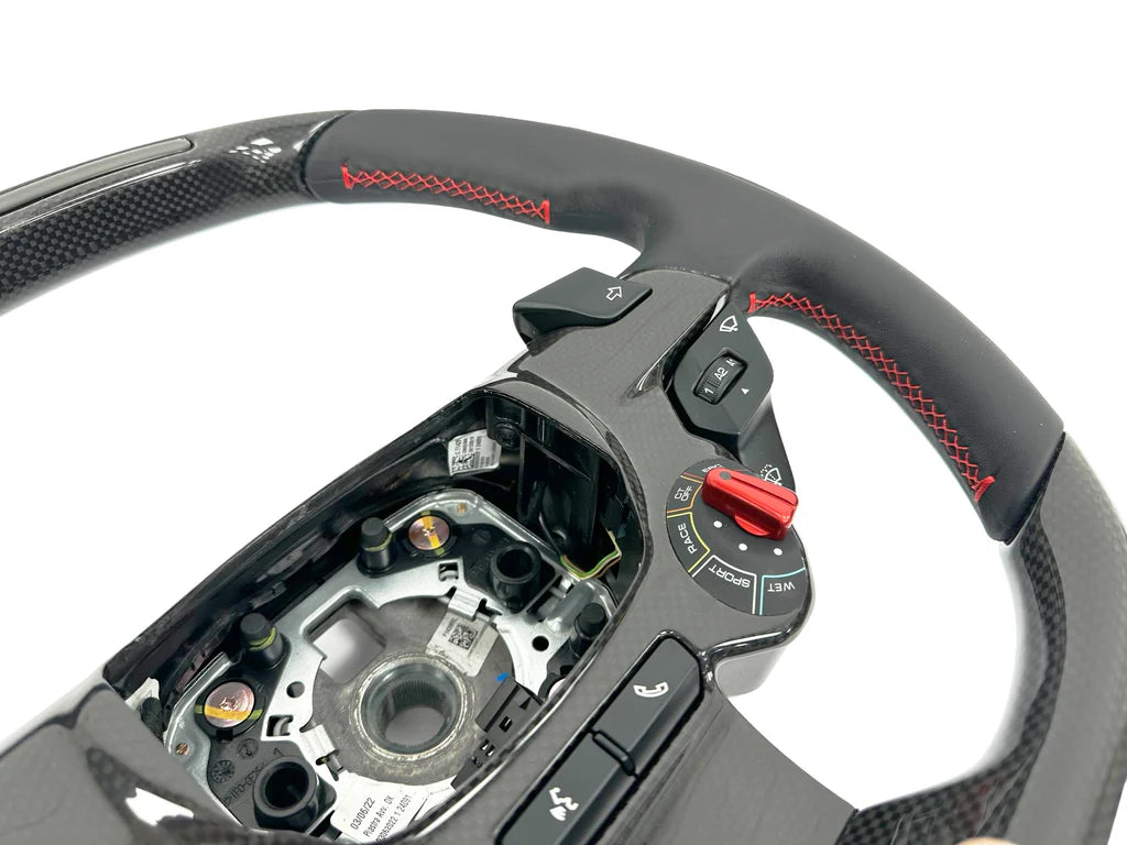 Ferrari 488 / 458 Carbon Fiber LED Steering Wheel – New Style Direct Mount - Exotics Carbon Design