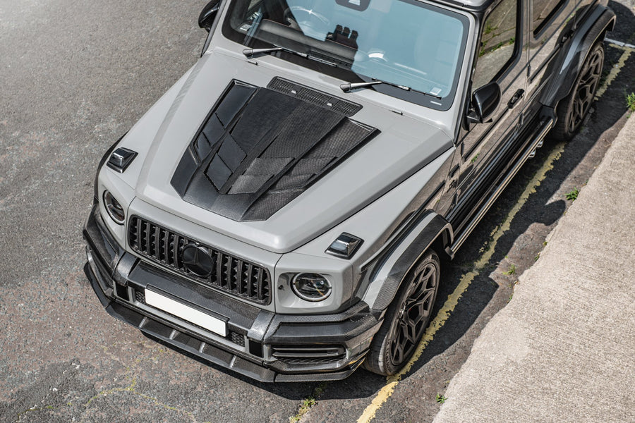 Mercedes-Benz G63 W463 / W464 & G550 – Vented Carbon Fiber Front Bonnet - Exotics Carbon Design