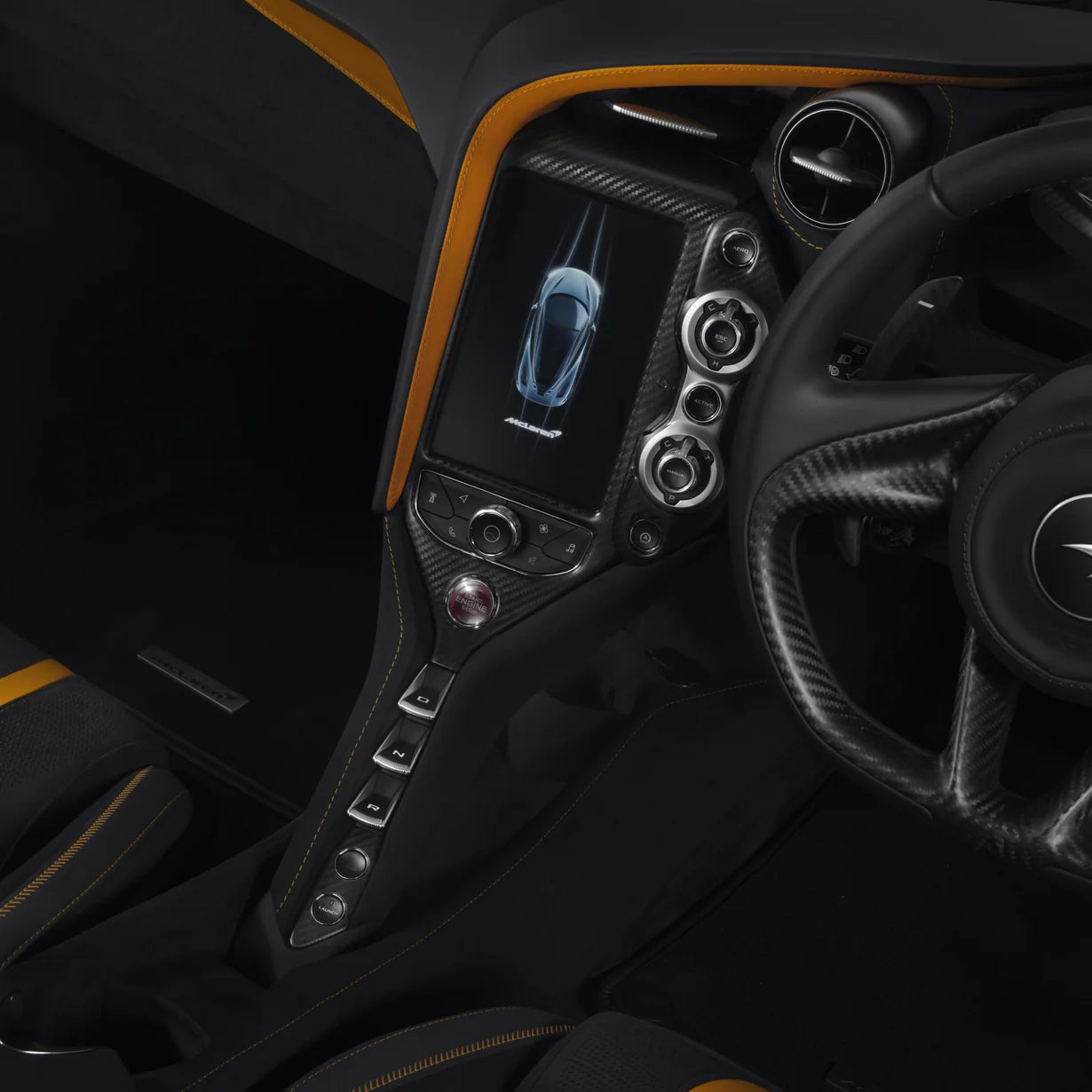 McLaren 720S – Carbon Fiber Center Console - Exotics Carbon Design