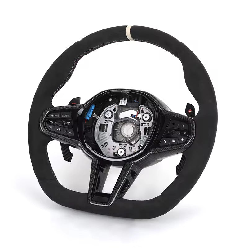 BMW M5 F90 - Carbon Fiber & Alcantara Steering Wheel - Exotics Carbon Design