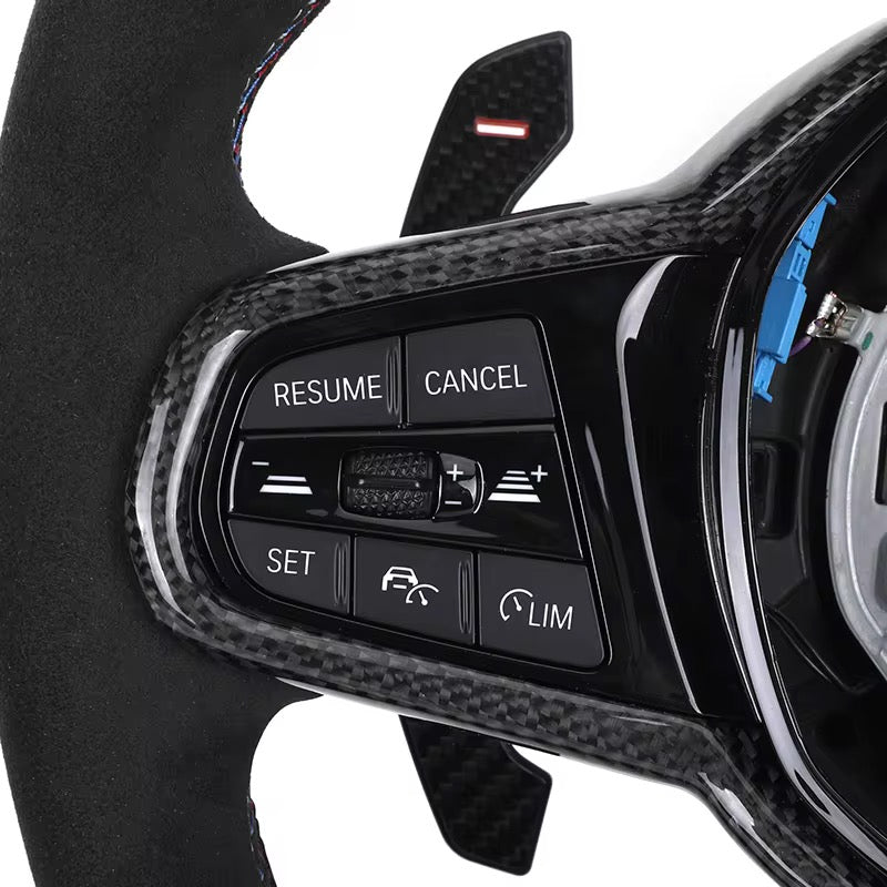BMW M5 F90 - Carbon Fiber & Alcantara Steering Wheel - Exotics Carbon Design
