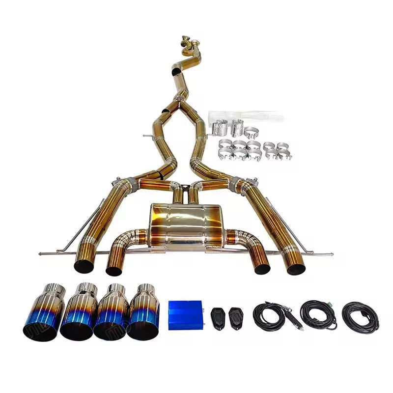 Extreme Performance Titanium Full Exhaust System + Valve Control – BMW M3 G80 / M4 G82 - Exotics Carbon Design