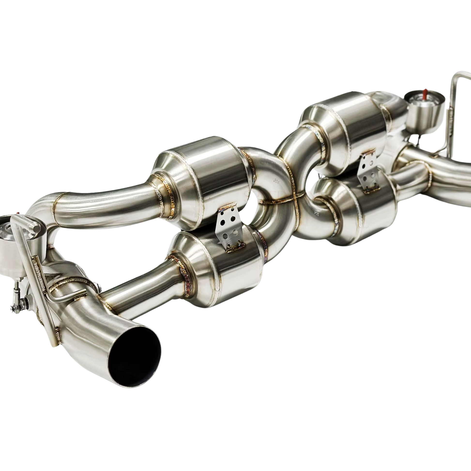 Ferrari 488 GTB / Pista – Titanium Exhaust System with Muffler - Exotics Carbon Design