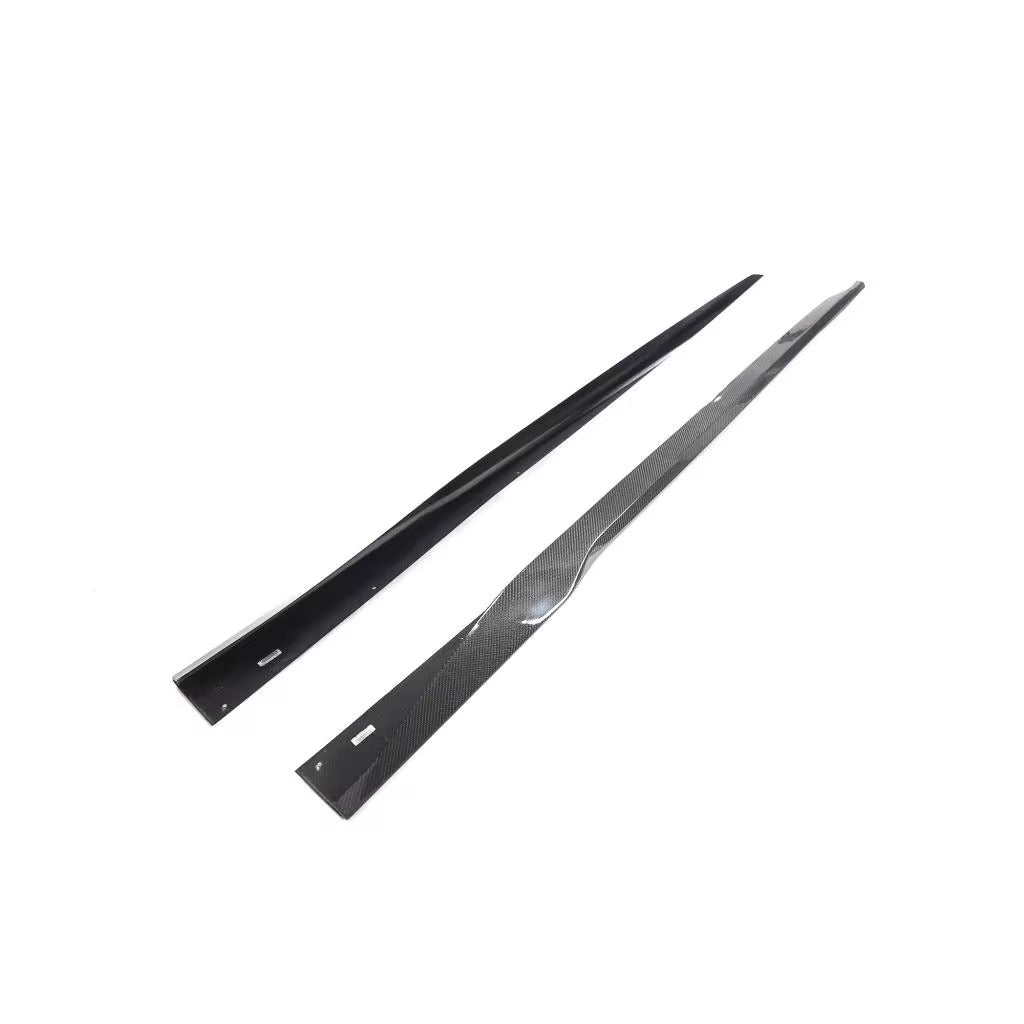 2024+ Ford Mustang S650 – Dark Horse Style Carbon Fiber Side Skirts