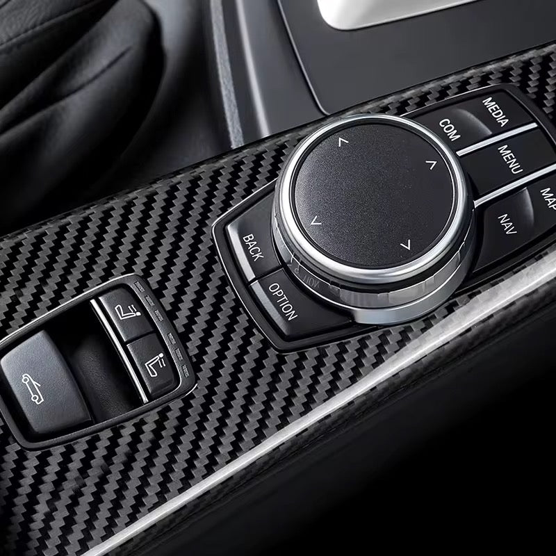 BMW M4 F82 / F83 – OEM Carbon Fiber Interior Center Console Trim - Exotics Carbon Design