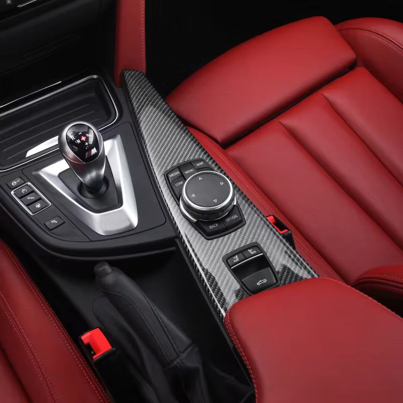 BMW M4 F82 / F83 – OEM Carbon Fiber Interior Center Console Trim - Exotics Carbon Design