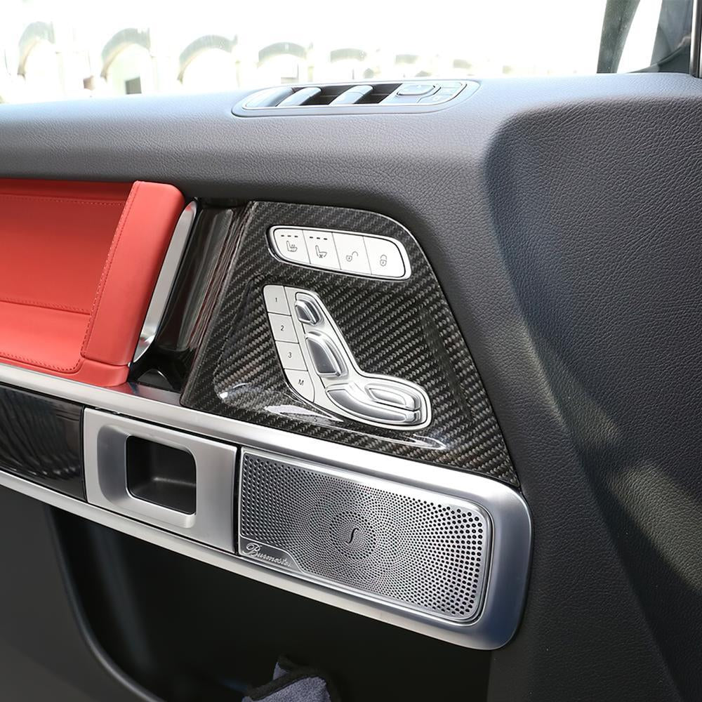 Mercedes-Benz G-Class W464 – Carbon Fiber Car Door Seat Button Panels - Exotics Carbon Design