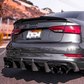 Audi A3 S Line – K Style Carbon Fiber Rear Diffuser - Exotics Carbon Design