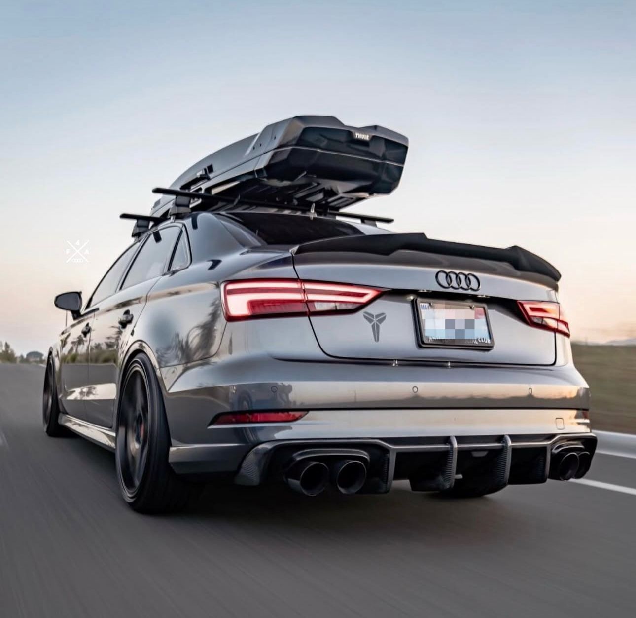 Audi A3 S Line – K Style Carbon Fiber Rear Diffuser - Exotics Carbon Design