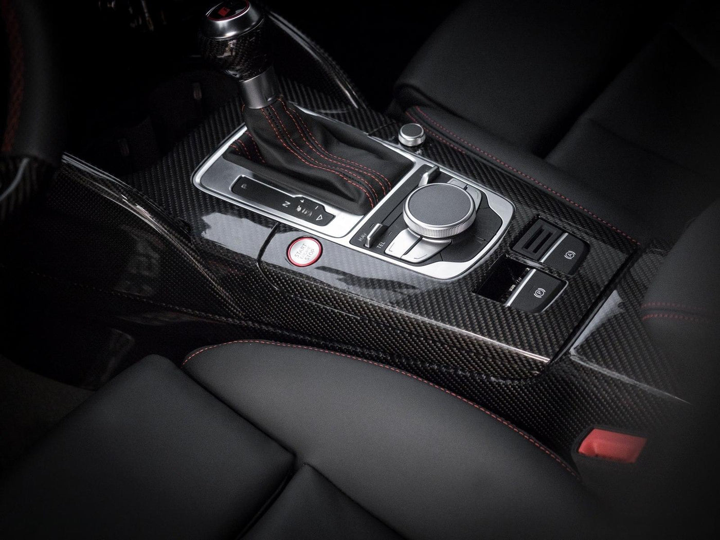 Audi A3 / S3 – Carbon Fiber Interior Center Console & Dash Trim - Exotics Carbon Design