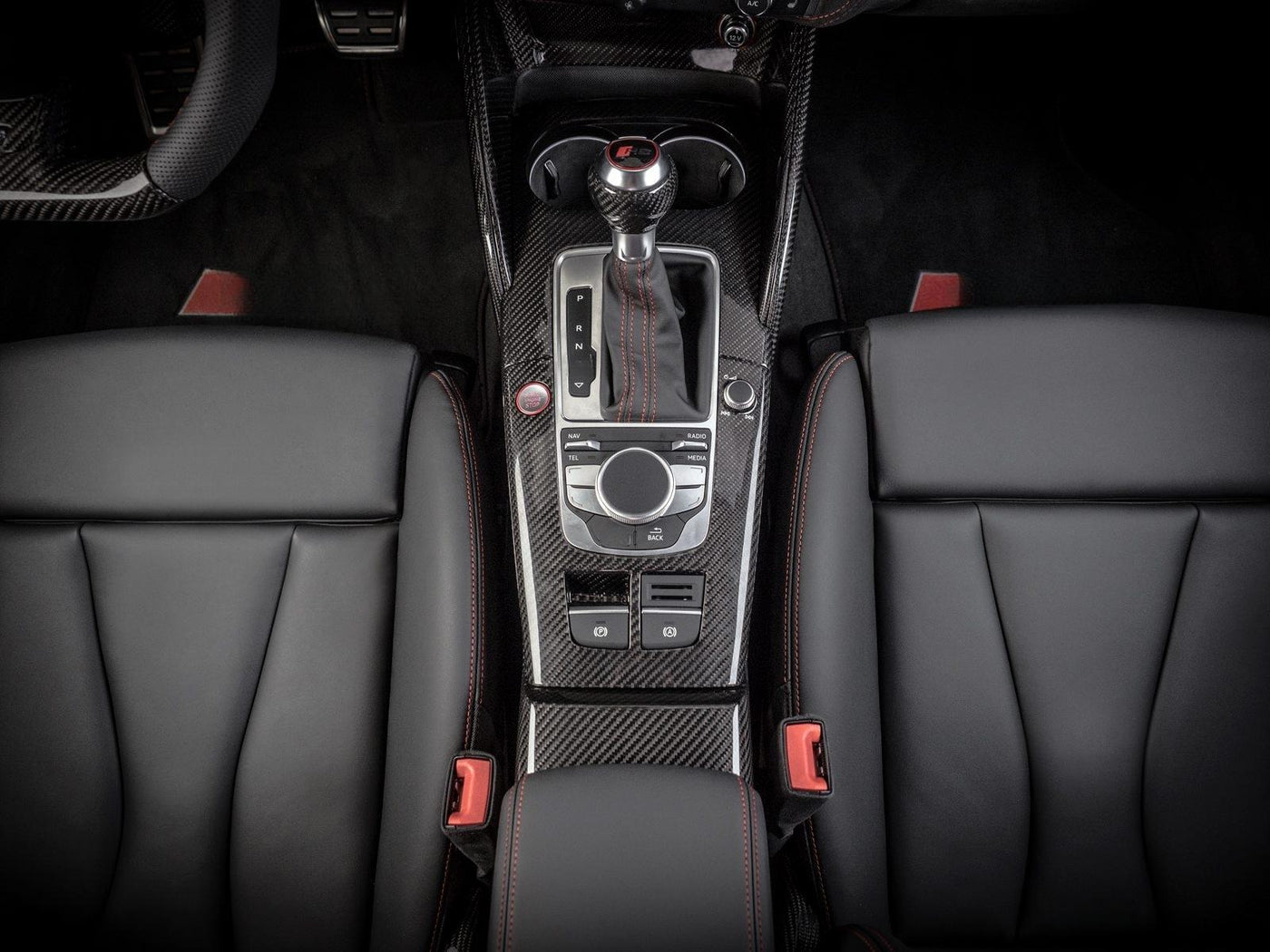 Audi A3 / S3 – Carbon Fiber Interior Center Console & Dash Trim - Exotics Carbon Design
