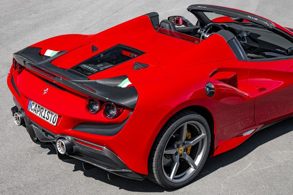 Ferrari F8 - Capristo Style Carbon Fiber Rear Spoiler - Exotics Carbon Design