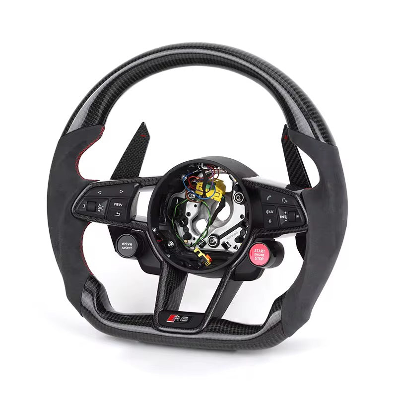 (2017-2023) Audi RS3 - Carbon Fiber Steering Wheel - Exotics Carbon Design