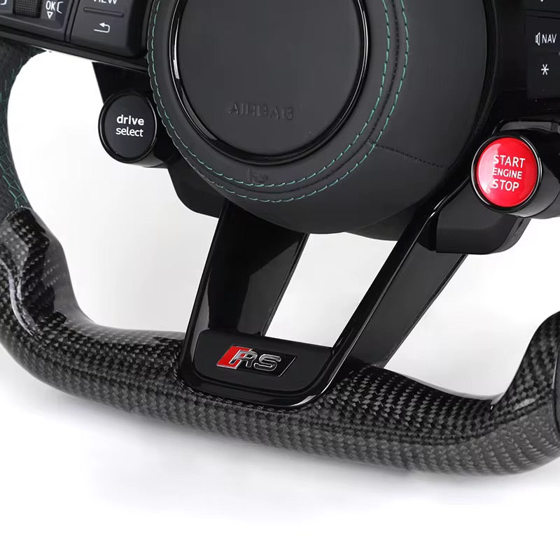 (2017-2023) Audi RS3 - Carbon Fiber Steering Wheel - Exotics Carbon Design
