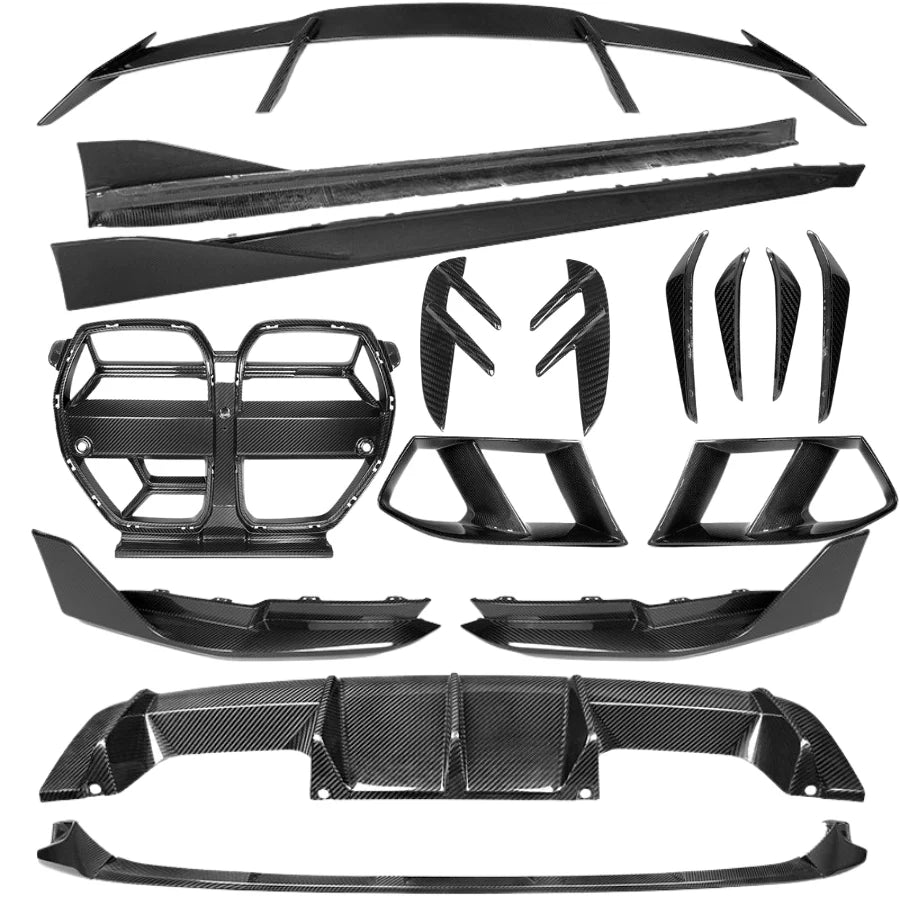 BMW M3/M4 G80/G82/G83 - M Performance Style Carbon Fiber Body Kit - Exotics Carbon Design