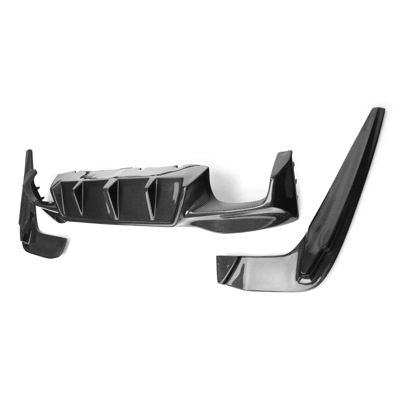 BMW F90 M5/G30 5 Series - 3D Design Carbon Fiber Rear Diffuser - Exotics Carbon Design