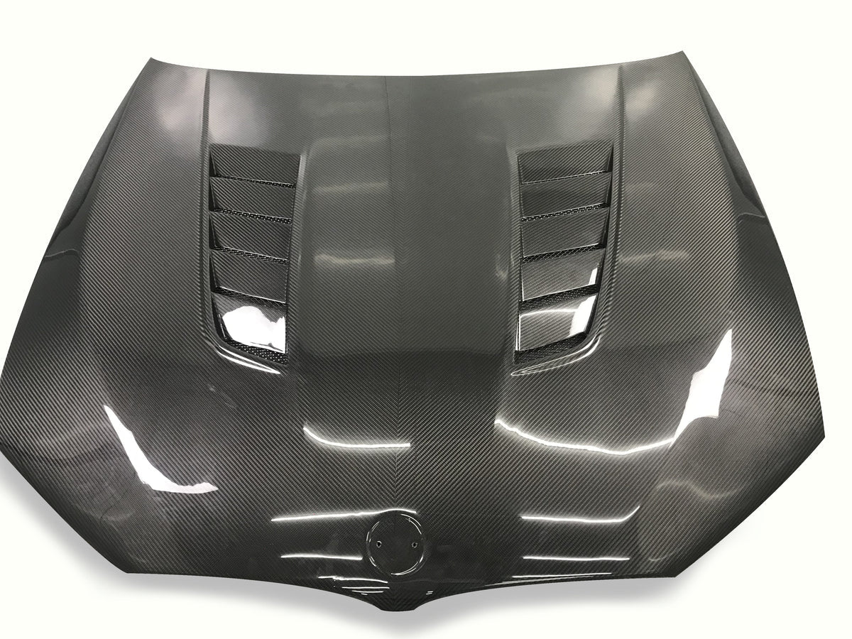 BMW F90 M5 & G30 5 Series - GTS Style Carbon Fiber Front Hood - Exotics Carbon Design