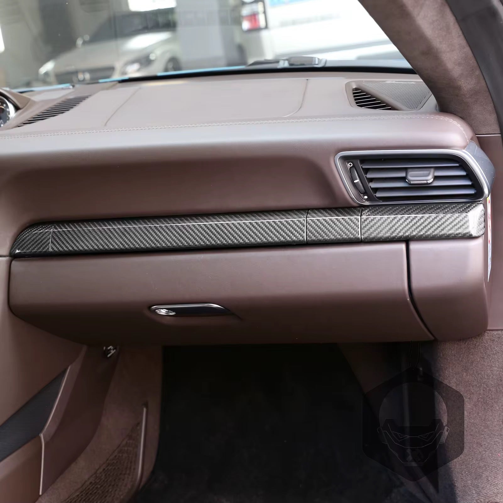 Porsche 718 – Carbon Fiber Center Dashboard Trim - Exotics Carbon Design