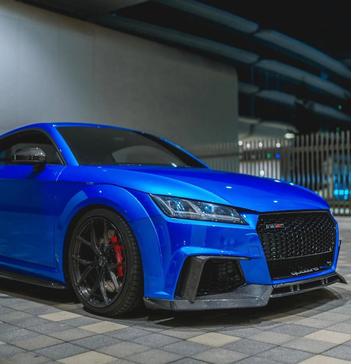 Audi TTRS – APR Style 3Pc Carbon Fiber Front Lip (2020+) - Exotics Carbon Design