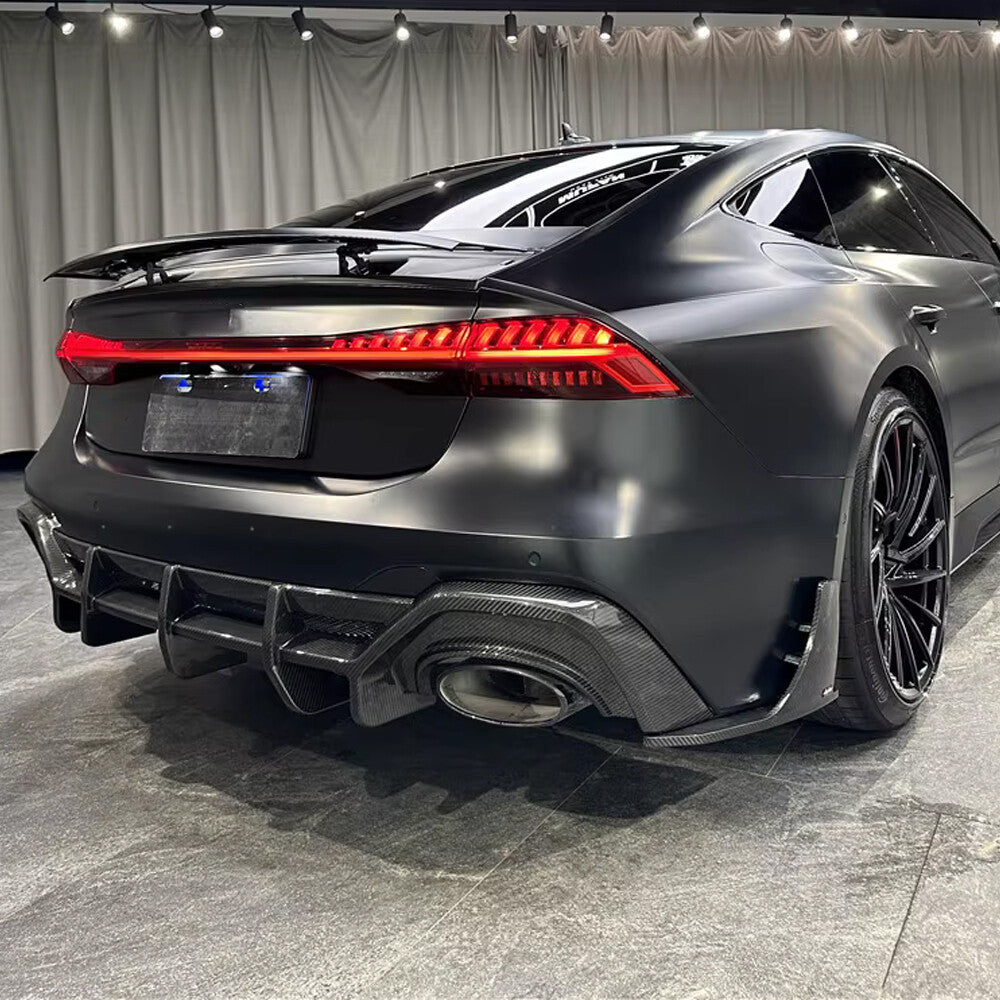 Audi RS7 – Carbon Fiber Rear Diffuser (2019+) - Exotics Carbon Design