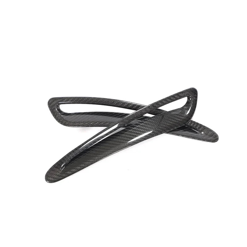 Toyota Supra A90 2-Piece Carbon Fiber Hood Trim Vents - Exotics Carbon Design