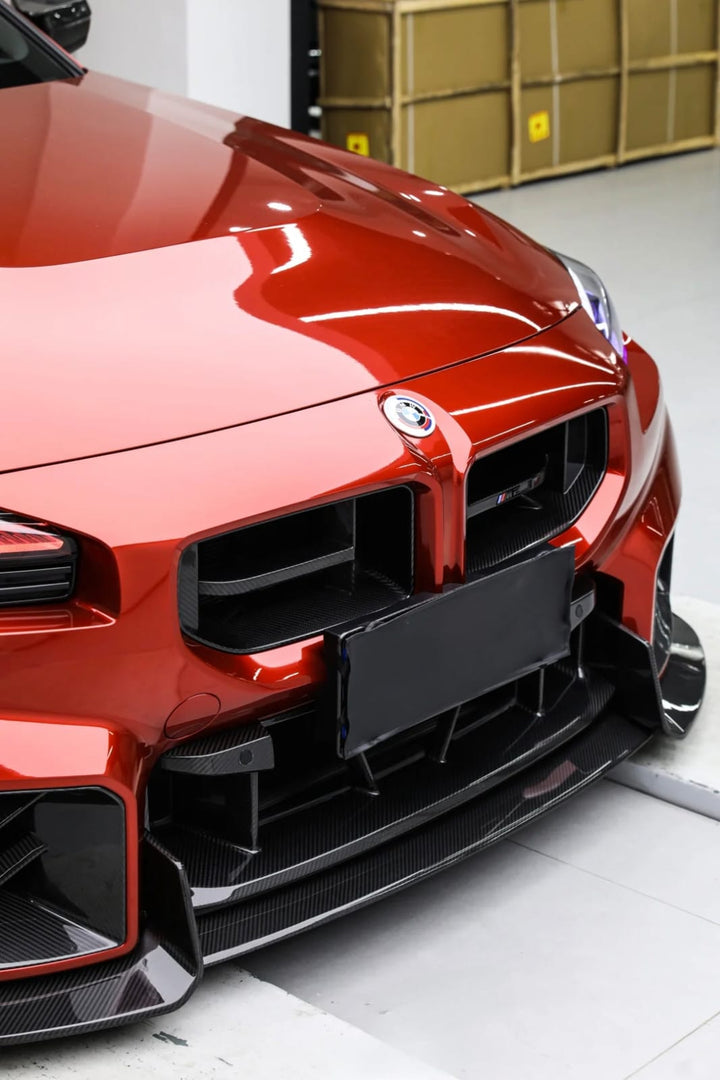 BMW M2 G87 - Dry Carbon Fiber AD Style Front Lip - Exotics Carbon Design