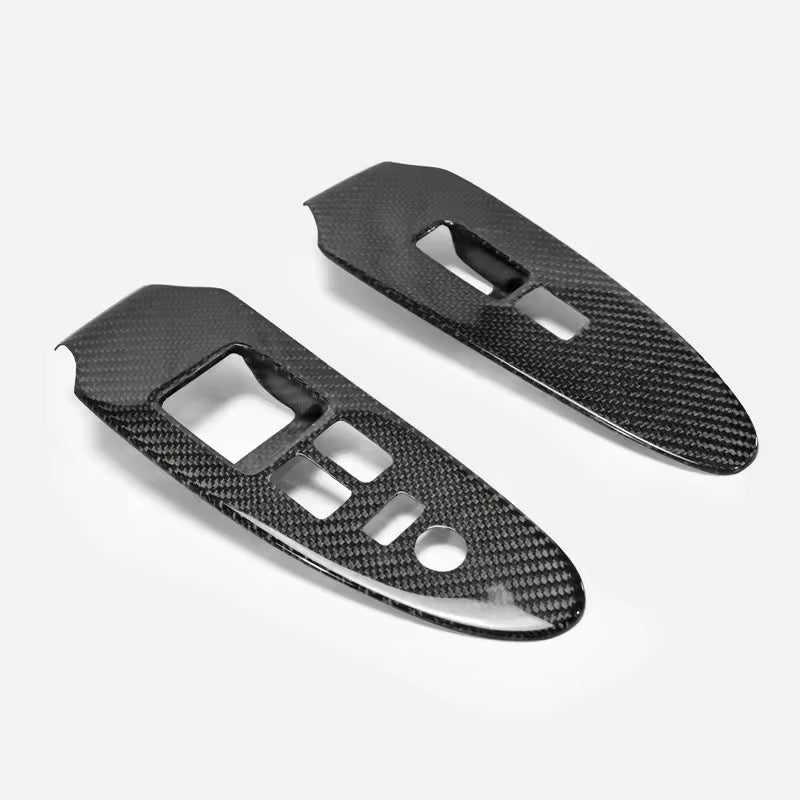 Nissan 370Z Z34 – Carbon Fiber Window Switch Covers - Exotics Carbon Design