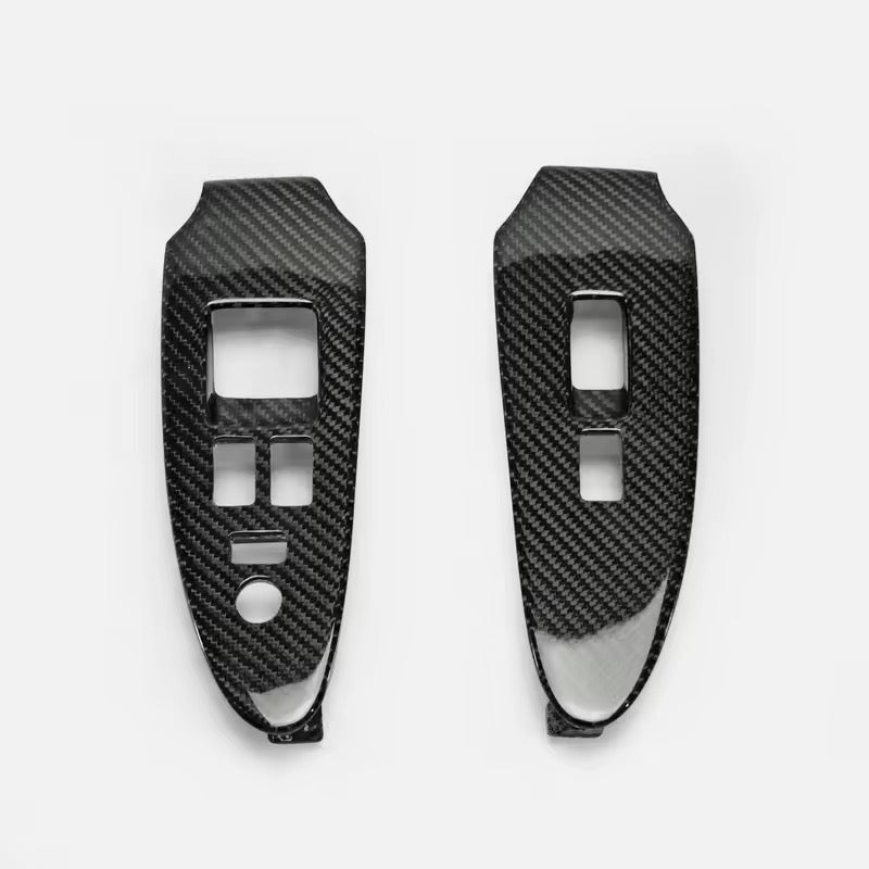 Nissan 370Z Z34 – Carbon Fiber Window Switch Covers - Exotics Carbon Design