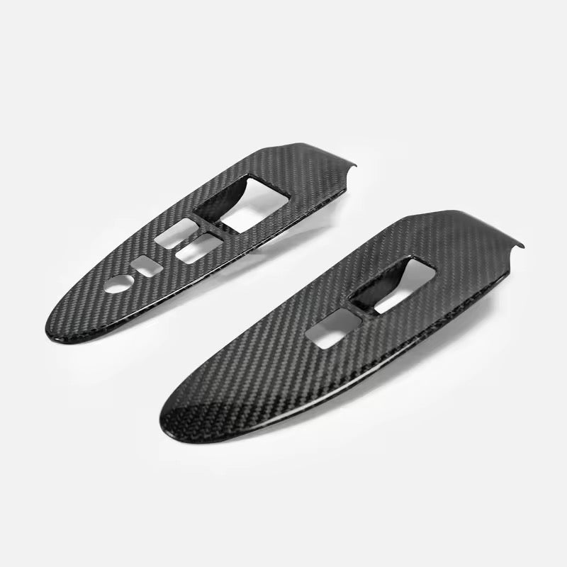 Nissan 370Z Z34 – Carbon Fiber Window Switch Covers - Exotics Carbon Design