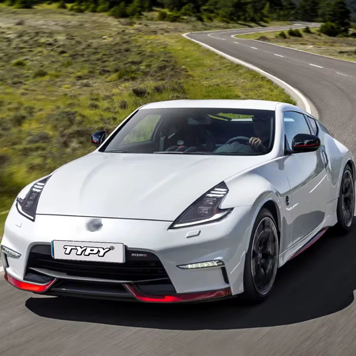 Nissan 370Z – Nismo Style Front LED Headlight Assembly - Exotics Carbon Design