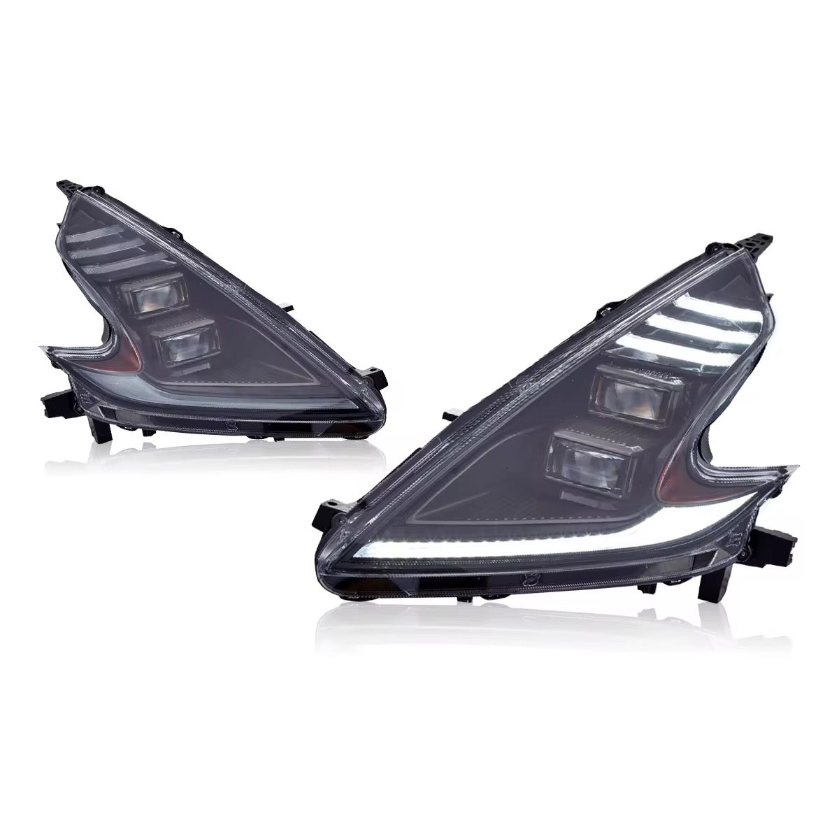 Nissan 370Z – Nismo Style Front LED Headlight Assembly - Exotics Carbon Design