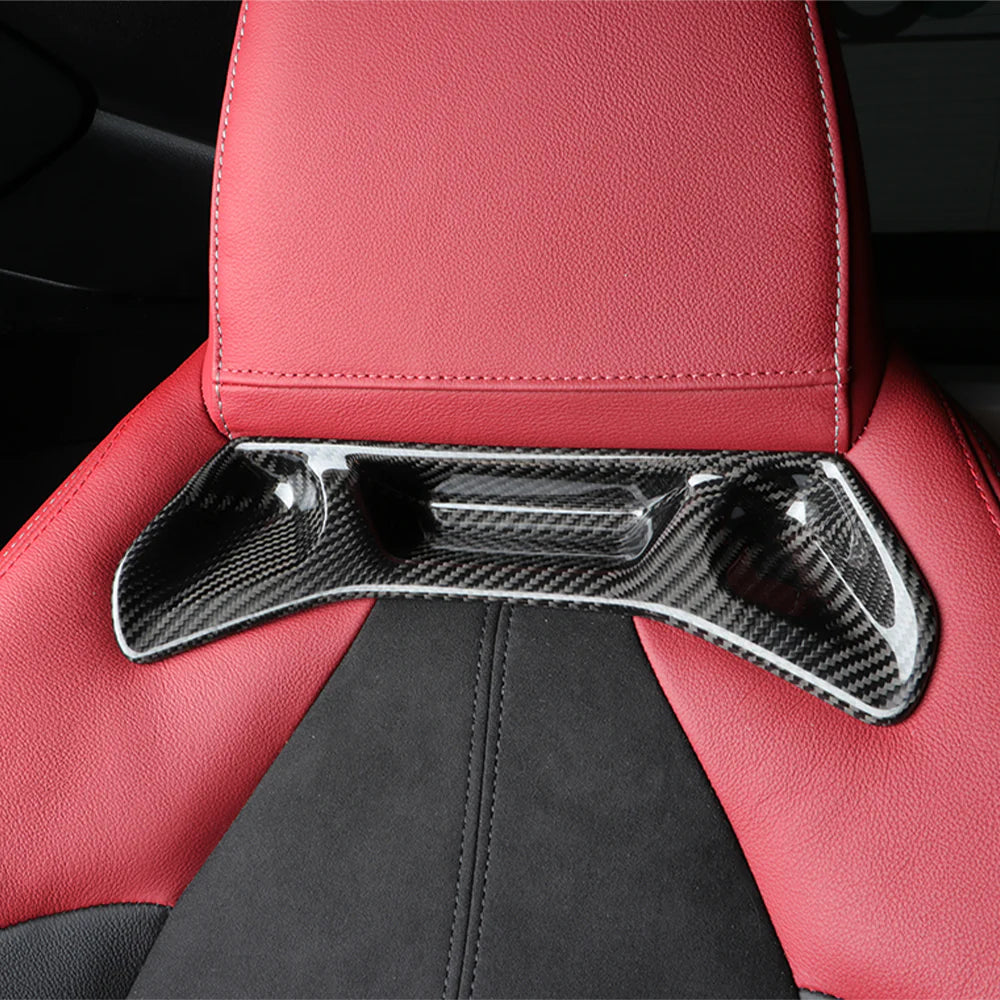 Toyota A90 Supra – Carbon Fiber Seat Trims - Exotics Carbon Design