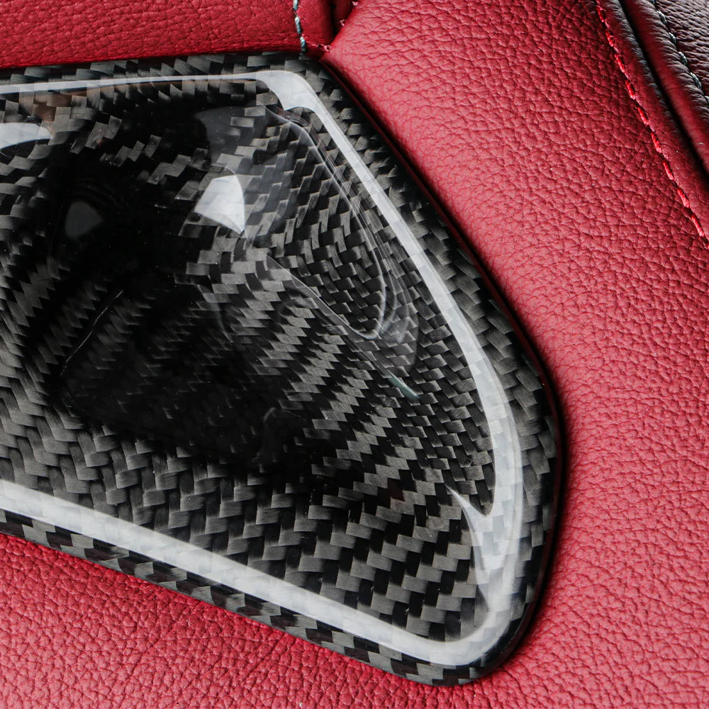 Toyota A90 Supra – Carbon Fiber Seat Trims - Exotics Carbon Design