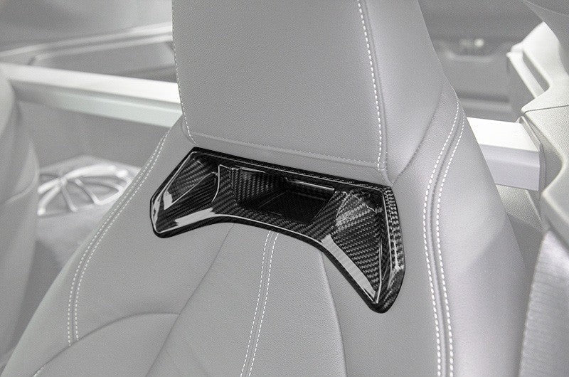 Toyota A90 Supra – Carbon Fiber Seat Trims - Exotics Carbon Design