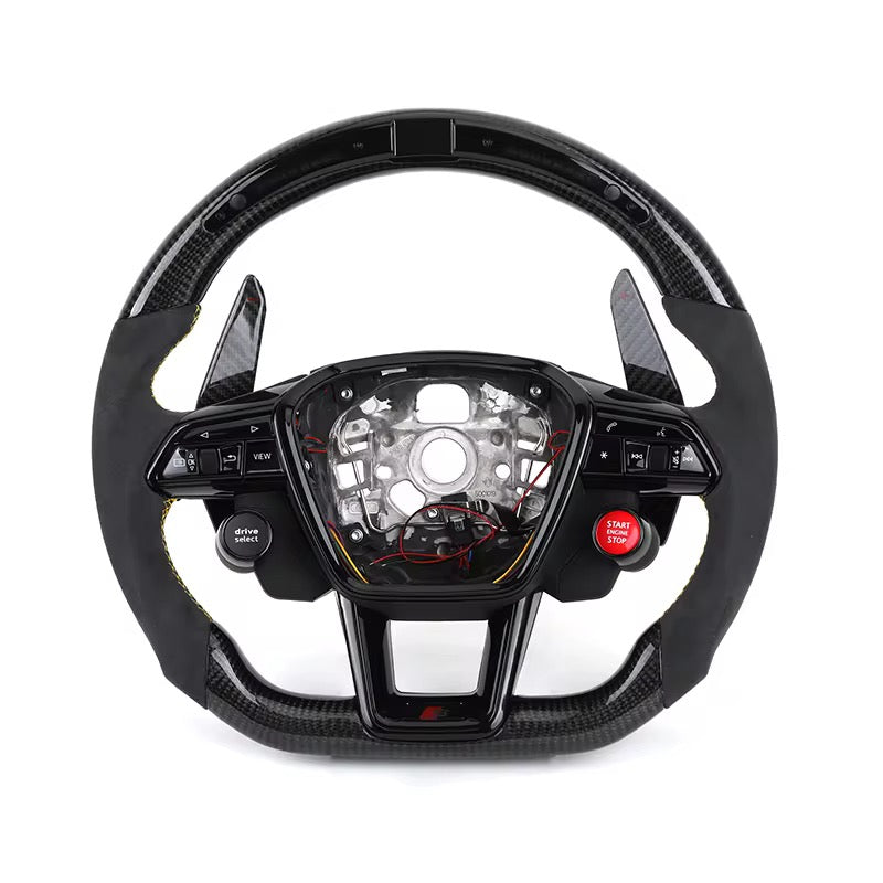 Audi RSQ8 – Carbon Fiber & Alcantara Steering Wheel - Exotics Carbon Design