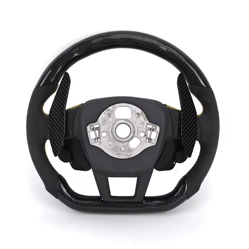 Audi RSQ8 – Carbon Fiber & Alcantara Steering Wheel - Exotics Carbon Design