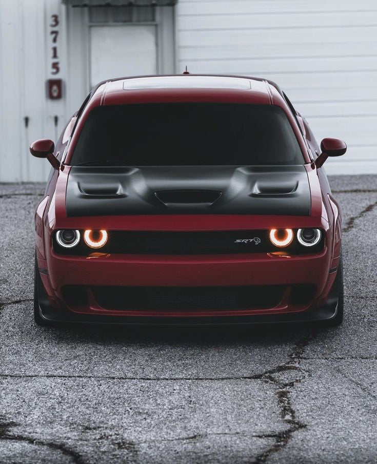 Dodge Challenger – Carbon Fiber Vented Hellcat Style Hood - Exotics Carbon Design
