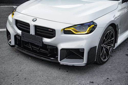 BMW M2 G87 – MP Style 3-Piece Carbon Fiber Front Splitter Lip - Exotics Carbon Design