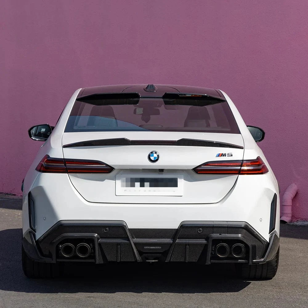 BMW G90 M5 – SQ Style Carbon Fiber Rear Diffuser - Exotics Carbon Design