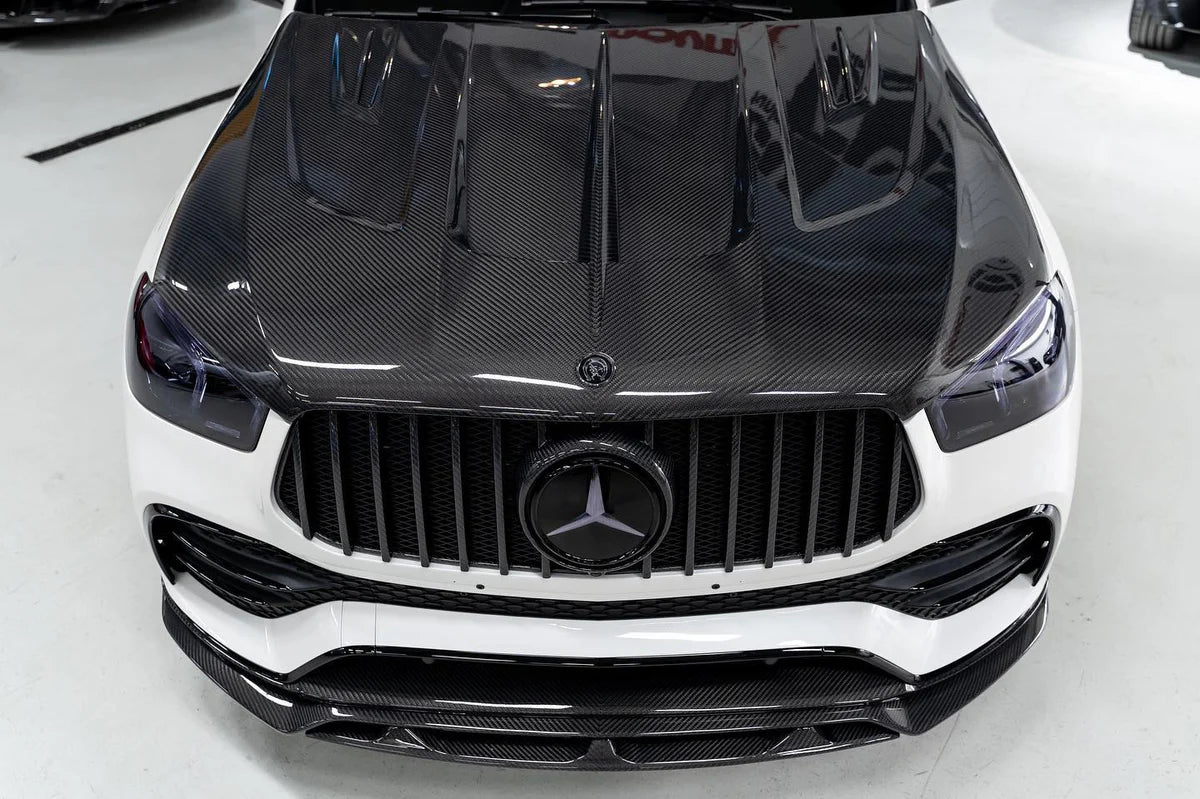Mercedes-Benz GLE 450/580/53/63 – MSY Style Carbon Fiber Vented Hood - Exotics Carbon Design