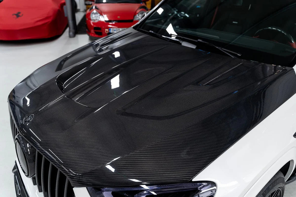 Mercedes-Benz GLE 450/580/53/63 – MSY Style Carbon Fiber Vented Hood - Exotics Carbon Design