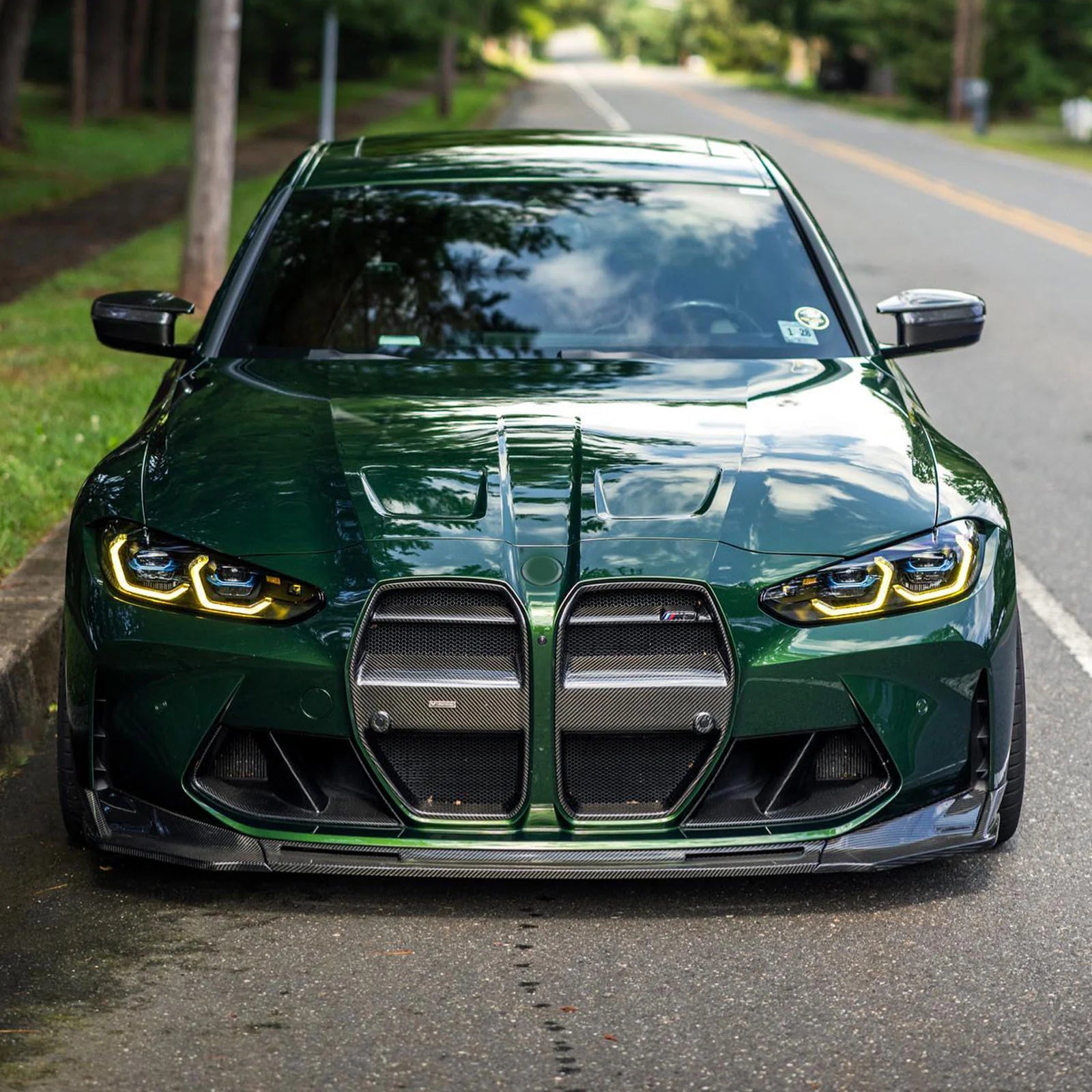 BMW G80 M3 / G82 M4 (2021–2025) – Carbon Fiber Front Lip Splitter - Exotics Carbon Design