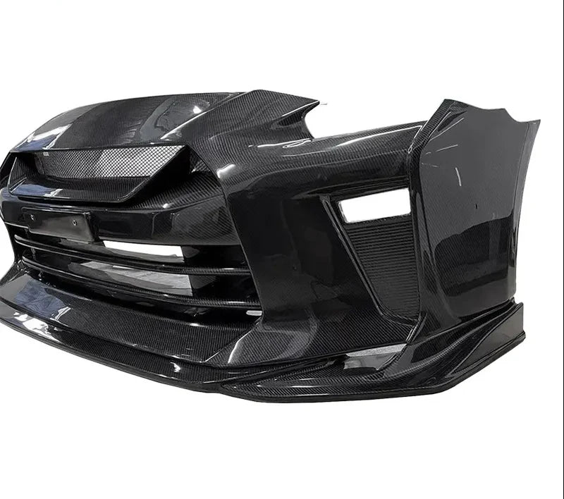 Nissan GT-R R35 (2009–2016) – T.S Style Full Carbon Fiber Front Bumper - Exotics Carbon Design